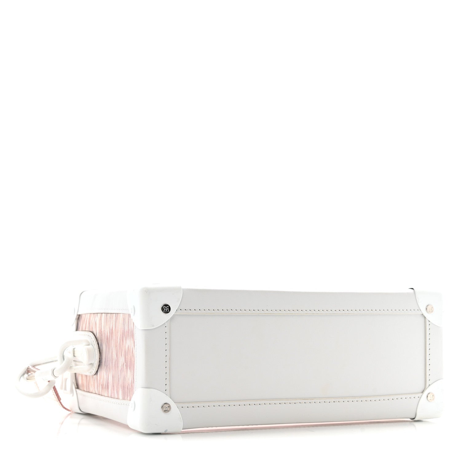 Louis Vuitton Calfskin PVC Epi Plage Soft Trunk Optic White