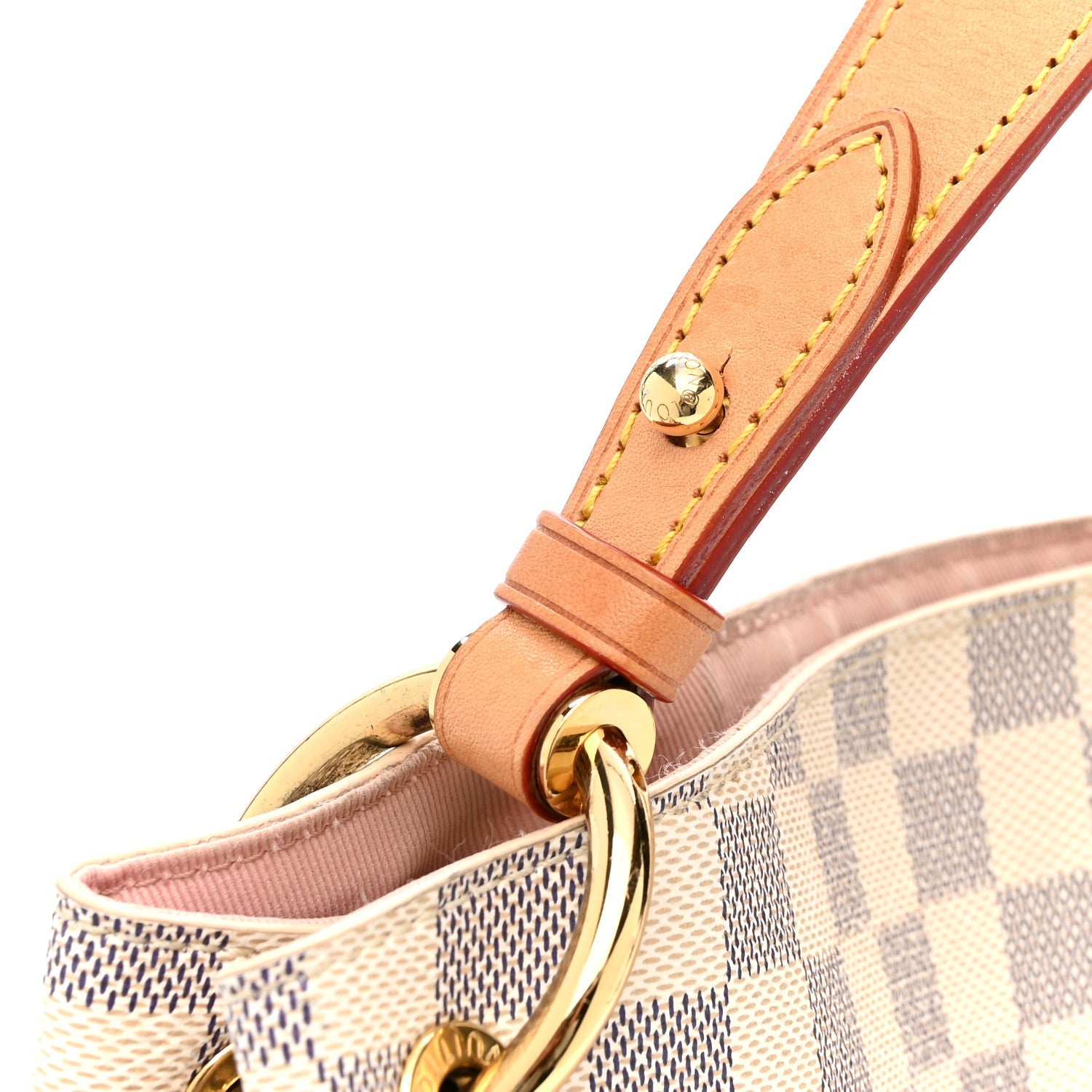 Louis Vuitton Damier Azur Graceful MM Rose Ballerine