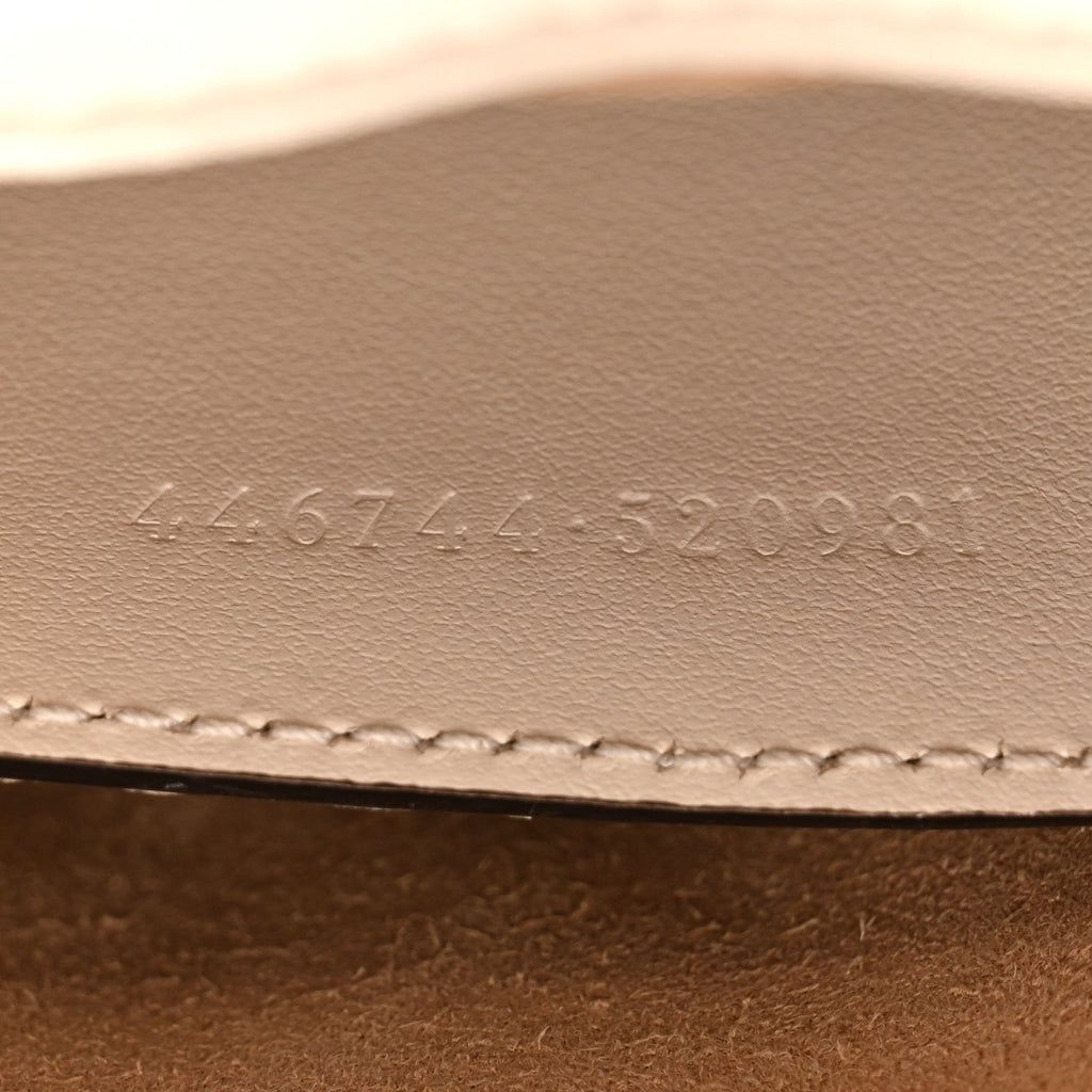 Gucci Calfskin Matelasse Mini GG Marmont Shoulder Bag White