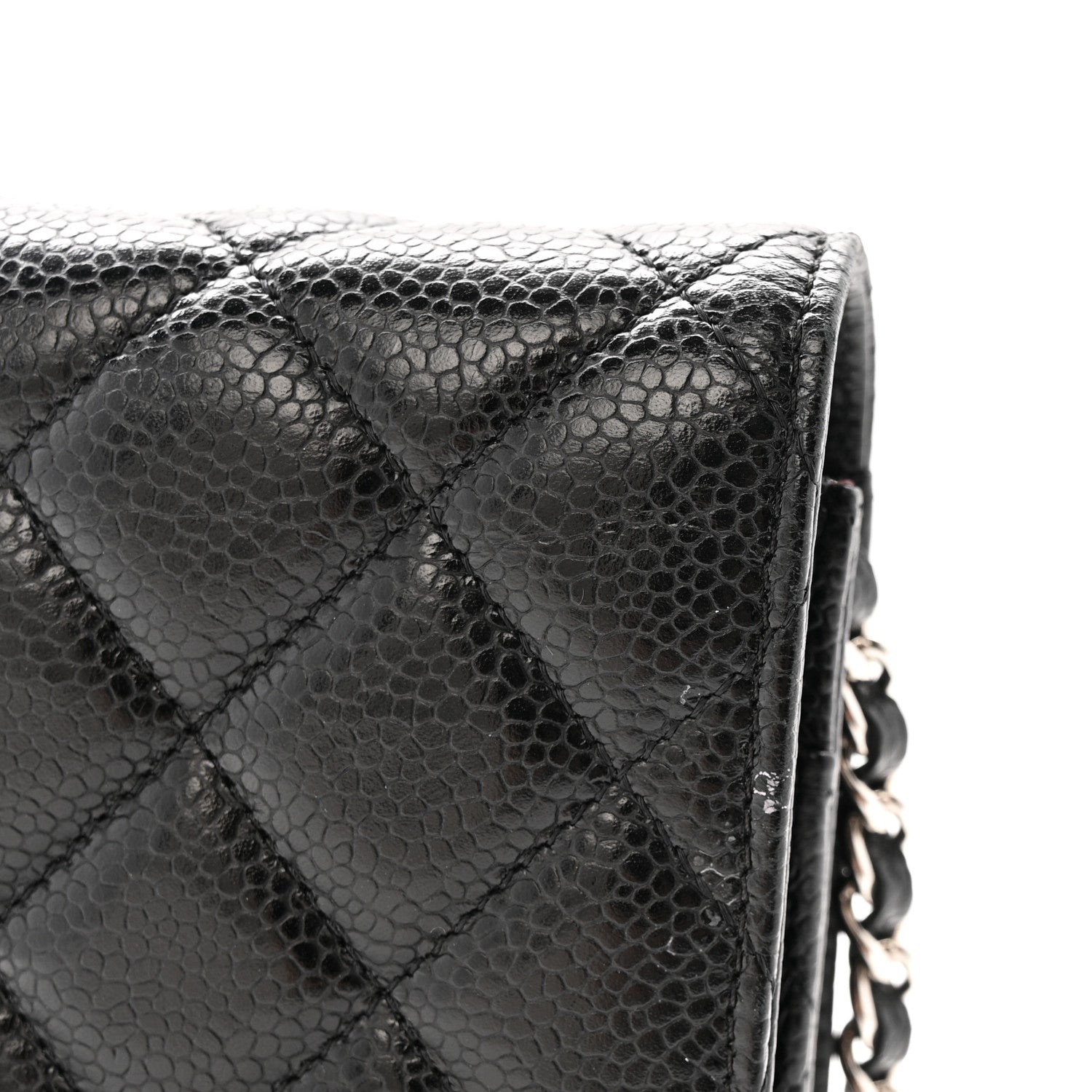 Chanel Caviar Quilted Wallet on Chain WOC Black