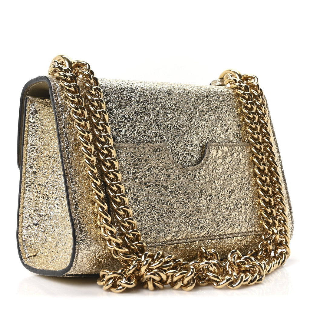Gucci Galassia Small Padlock Shoulder Bag Platino
