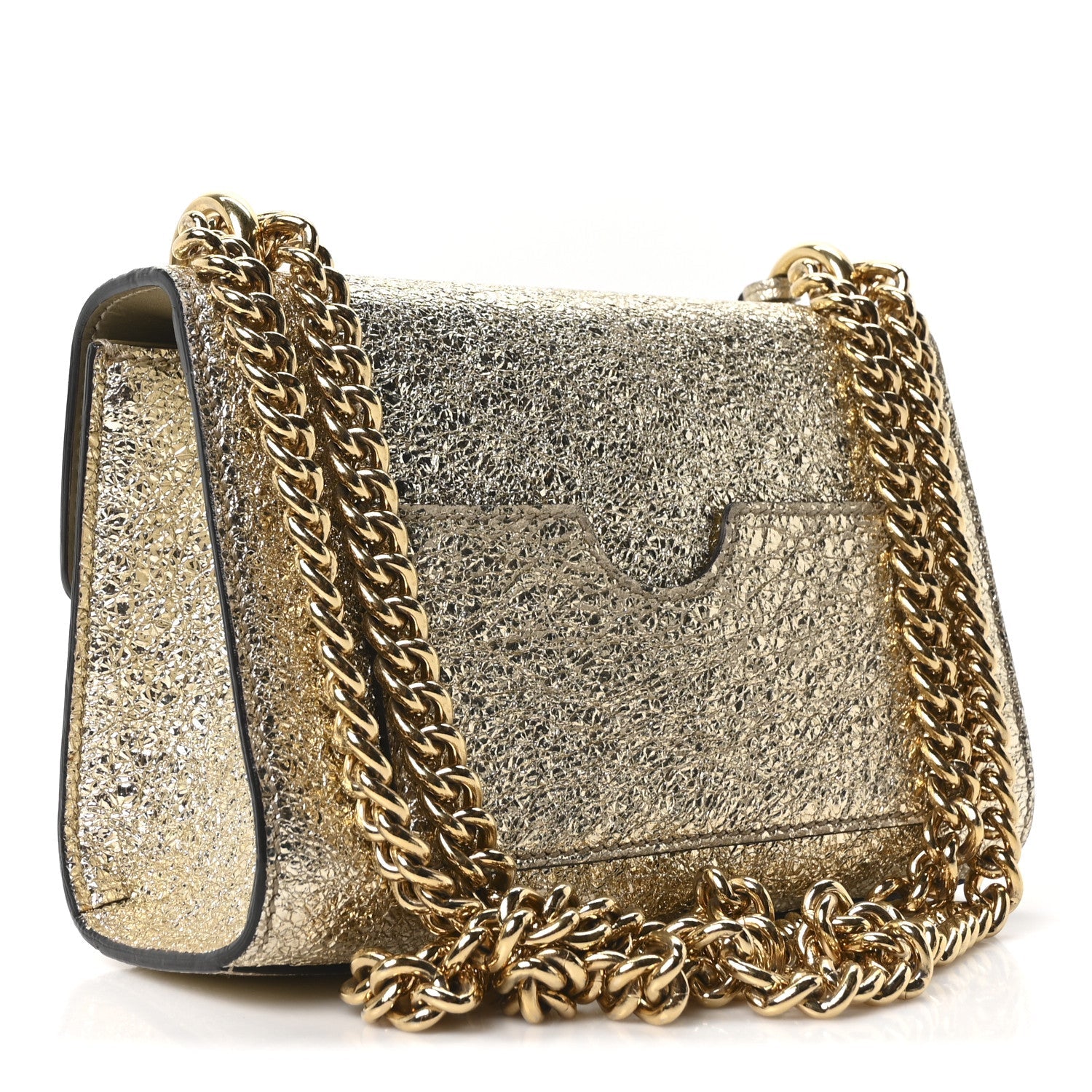 Gucci Galassia Small Padlock Shoulder Bag Platino