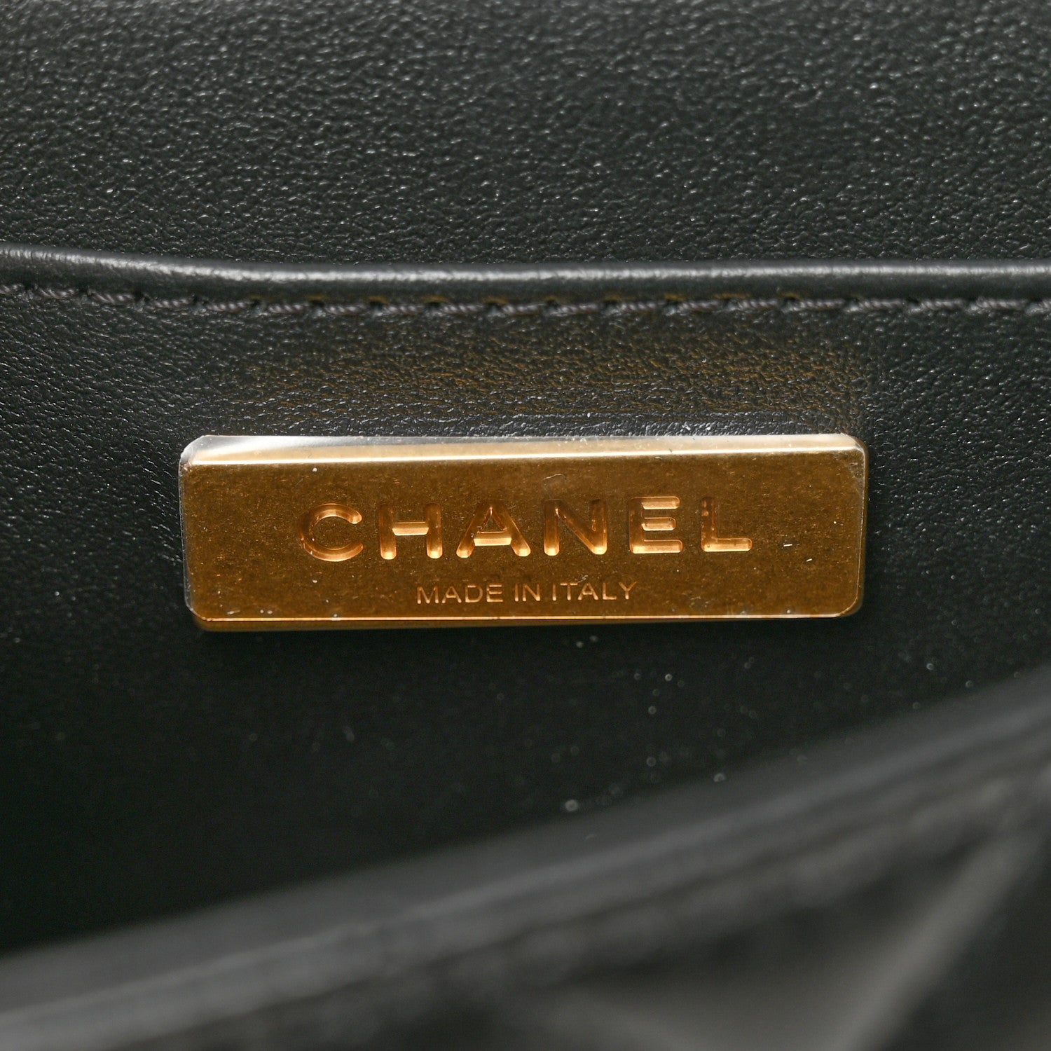 Chanel Lambskin Quilted Mini Flap Top Handle Bag Black