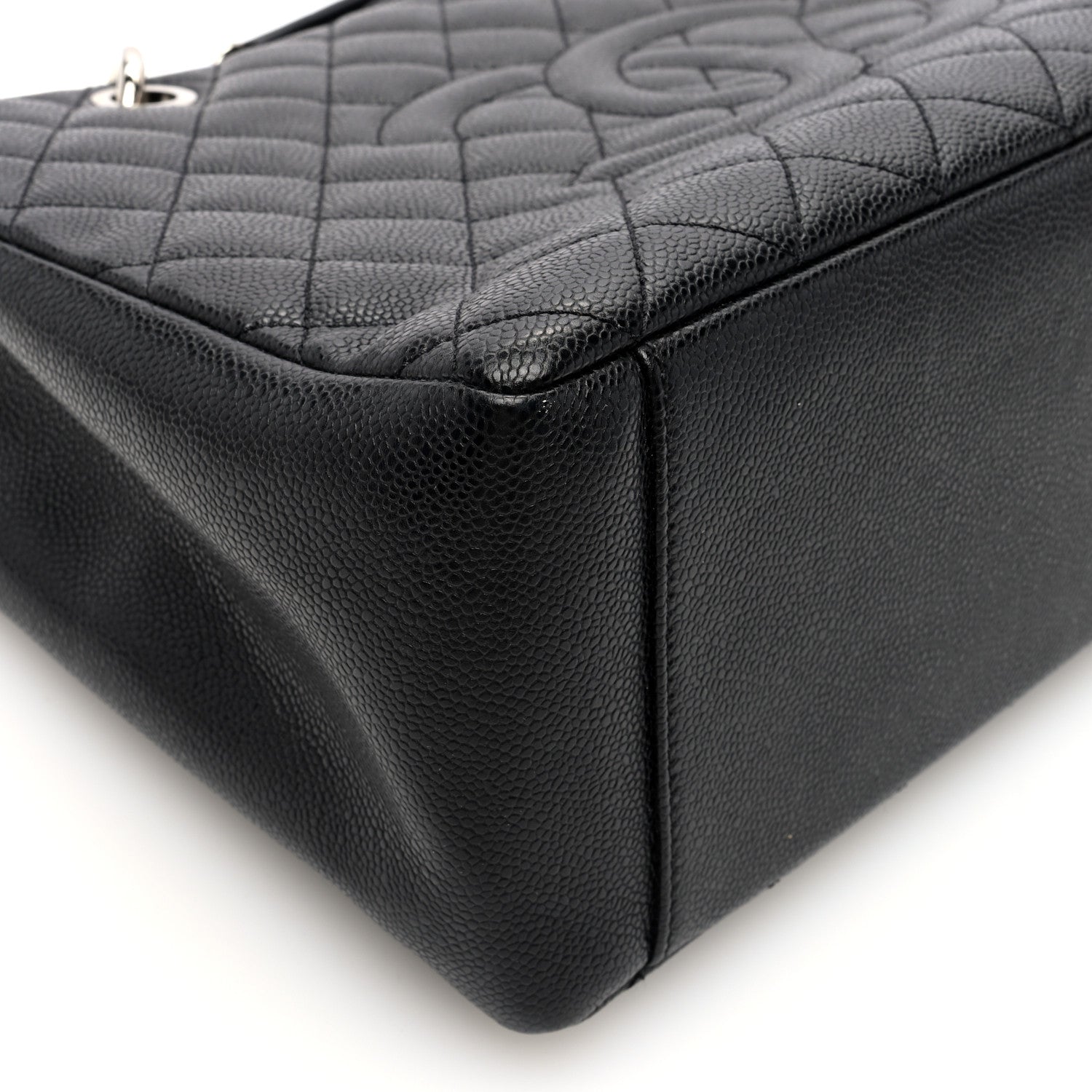 Chanel Caviar Quilted Grand Shopping Tote GST Black