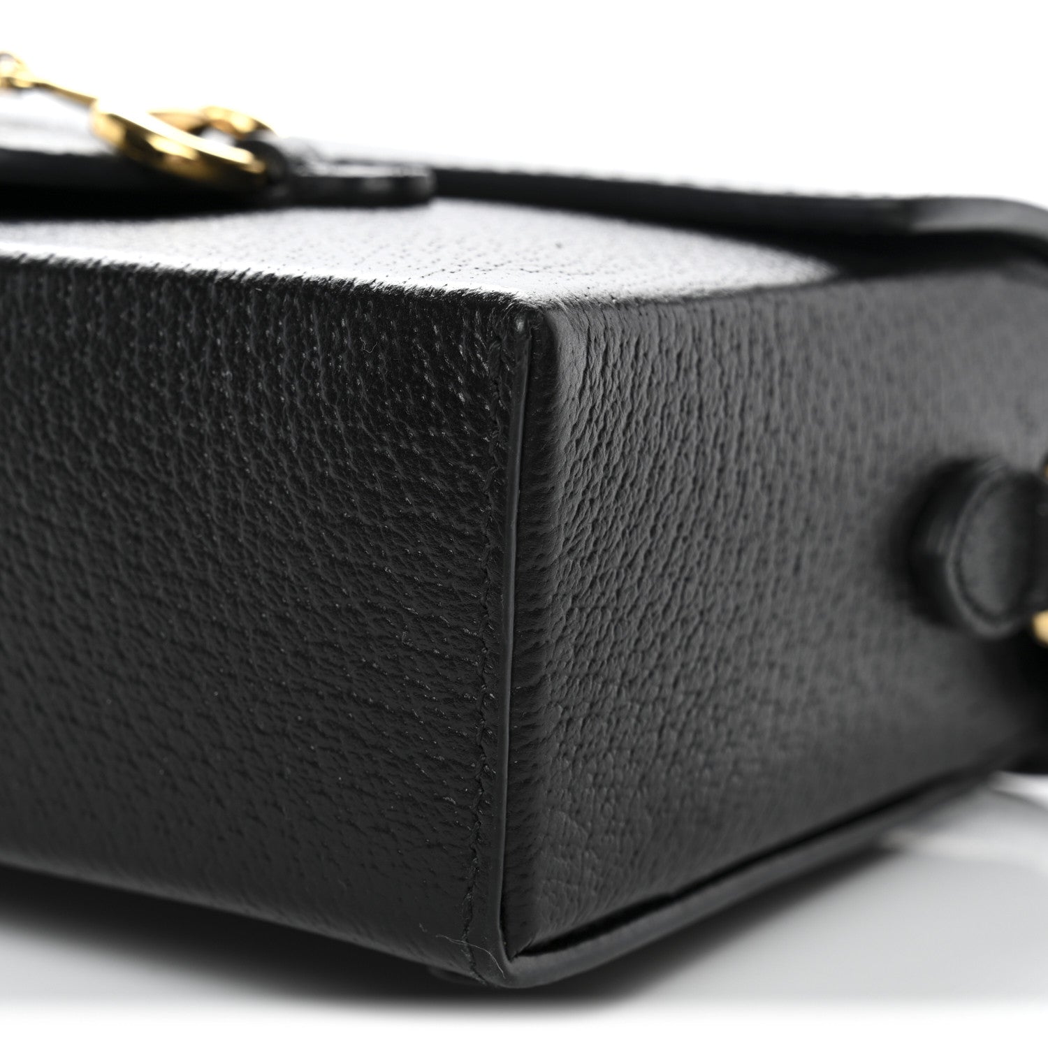Gucci Calfskin Horsebit 1955 Shoulder Bag Black