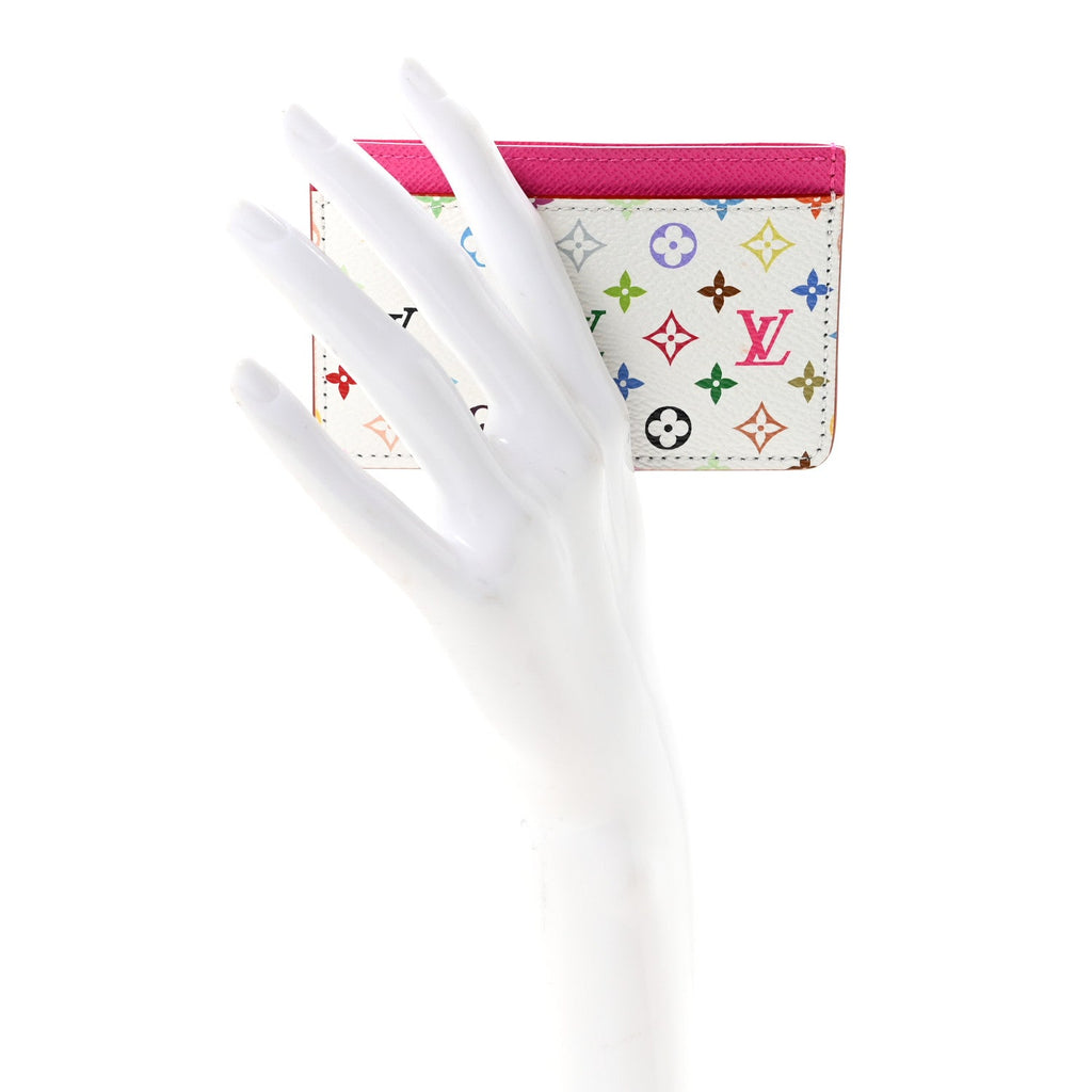 Louis Vuitton LV X TM Monogram Multicolor Card Holder Kawaii Pink