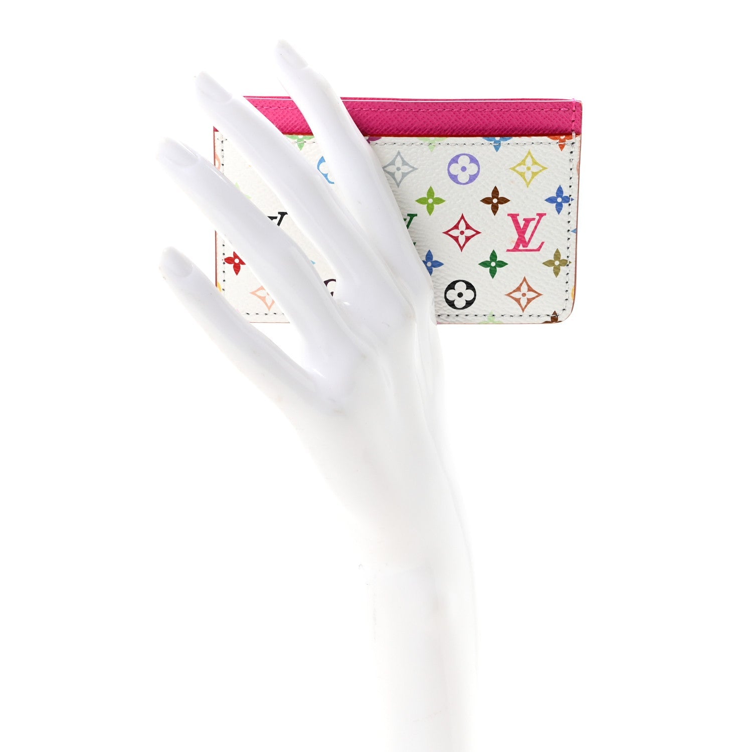 Louis Vuitton LV X TM Monogram Multicolor Card Holder Kawaii Pink