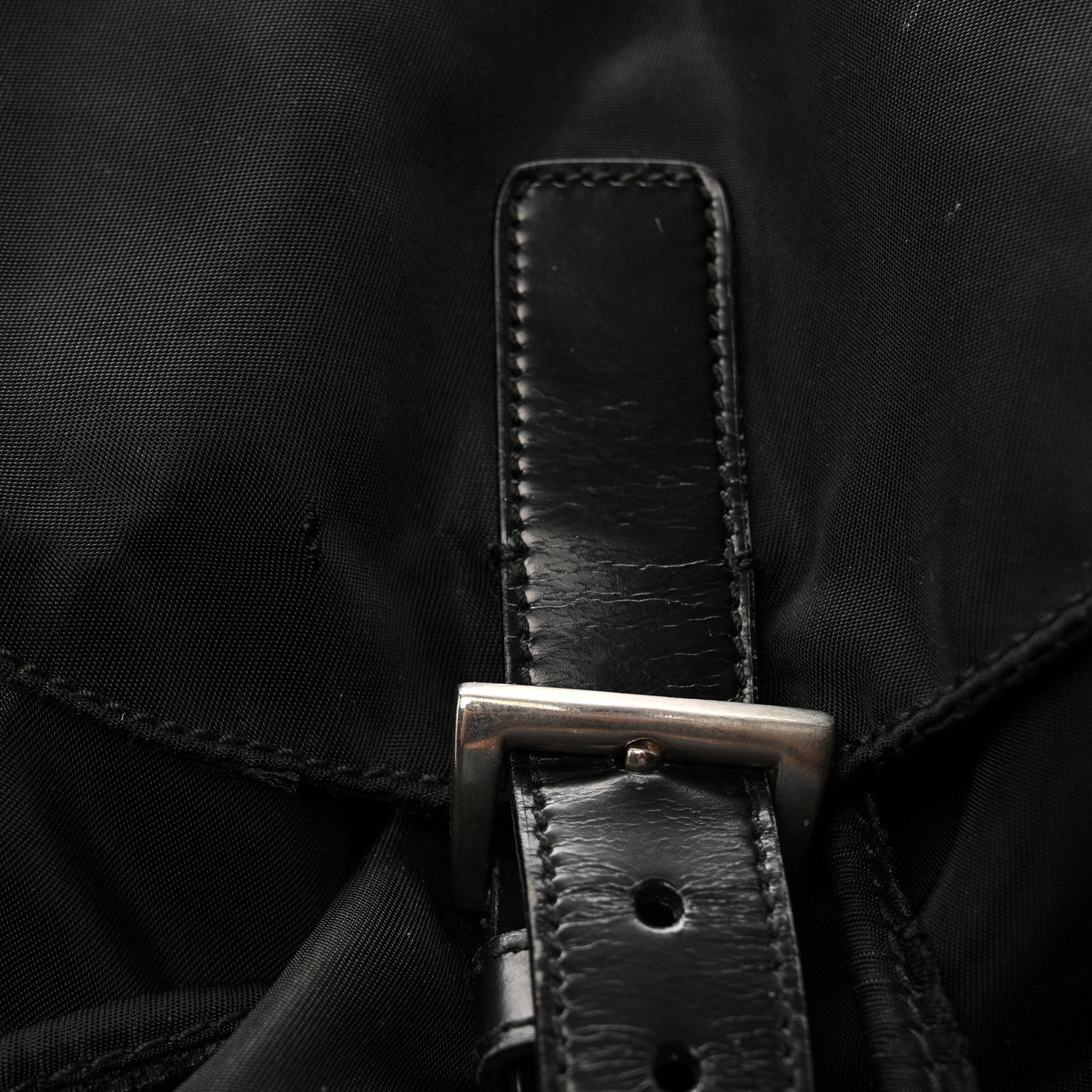 Prada Tessuto Nylon Vela Cinch Backpack Black