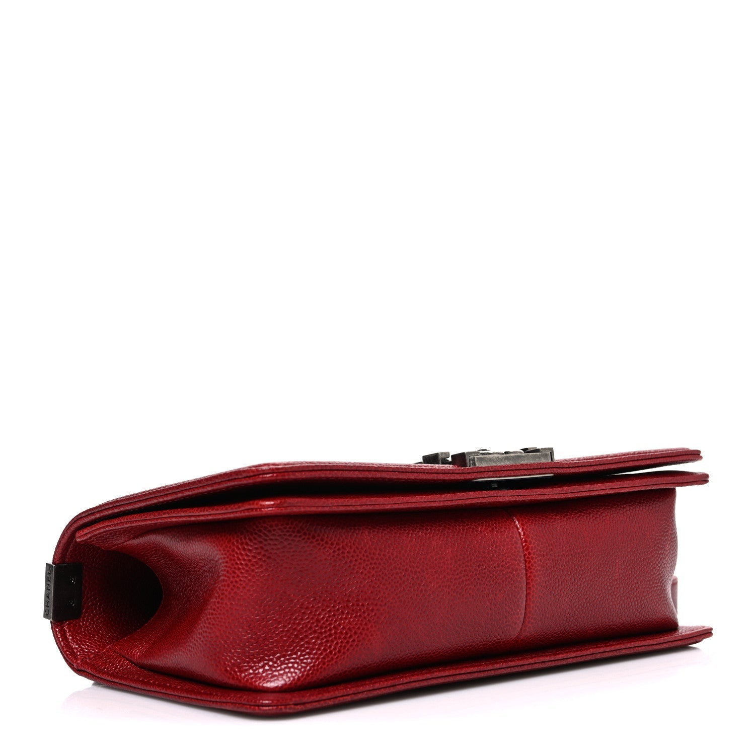 Chanel Caviar Quilted Medium Boy Flap Red