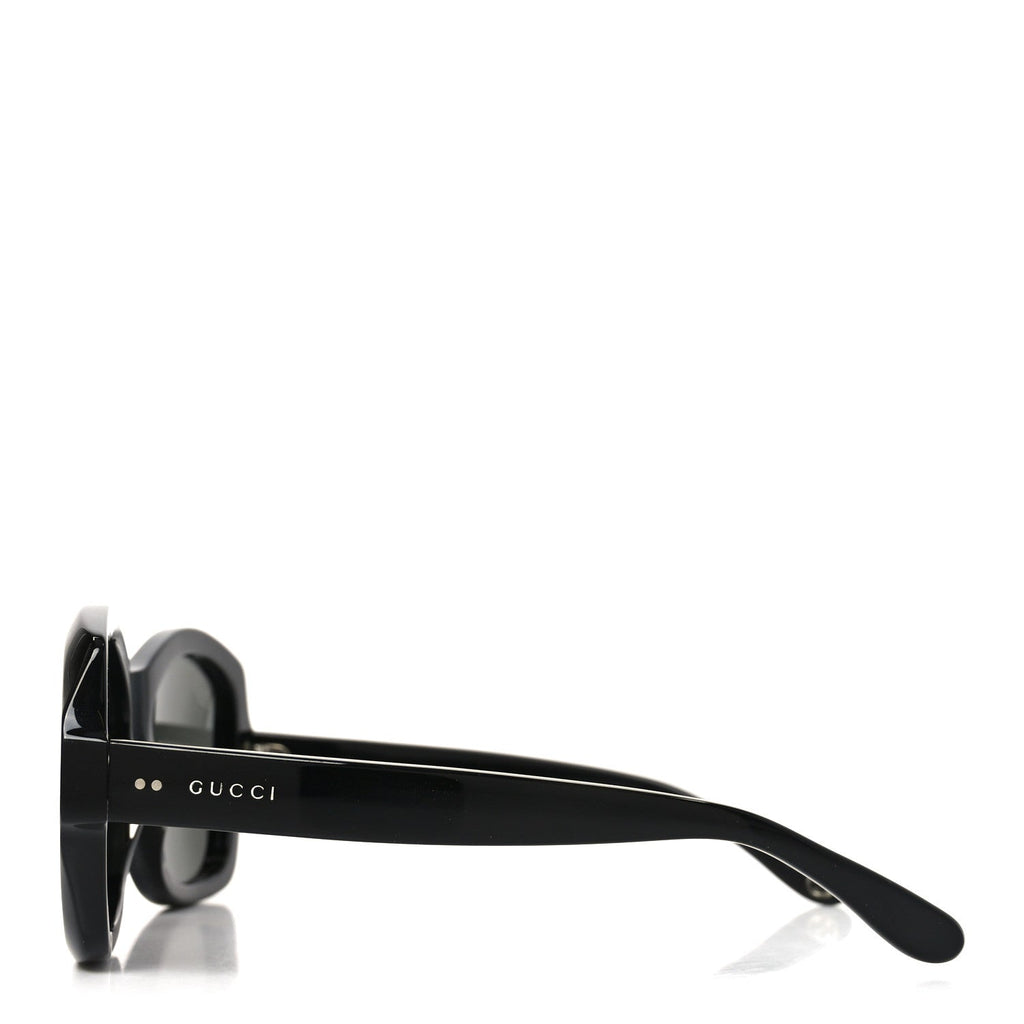 Gucci Acetate Rectangle Frame Sunglasses GG0624S Black
