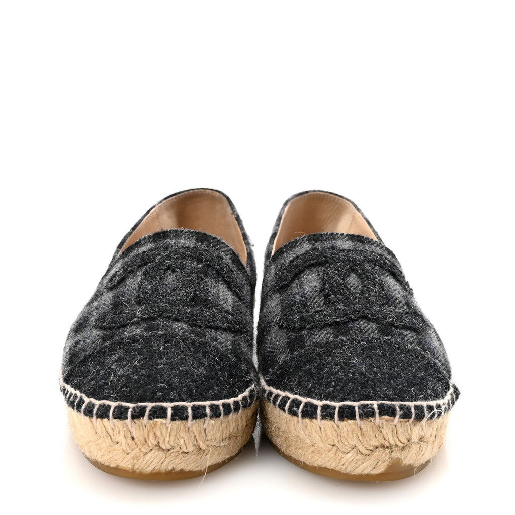 Flannel CC Espadrilles 36 Dark Grey Black