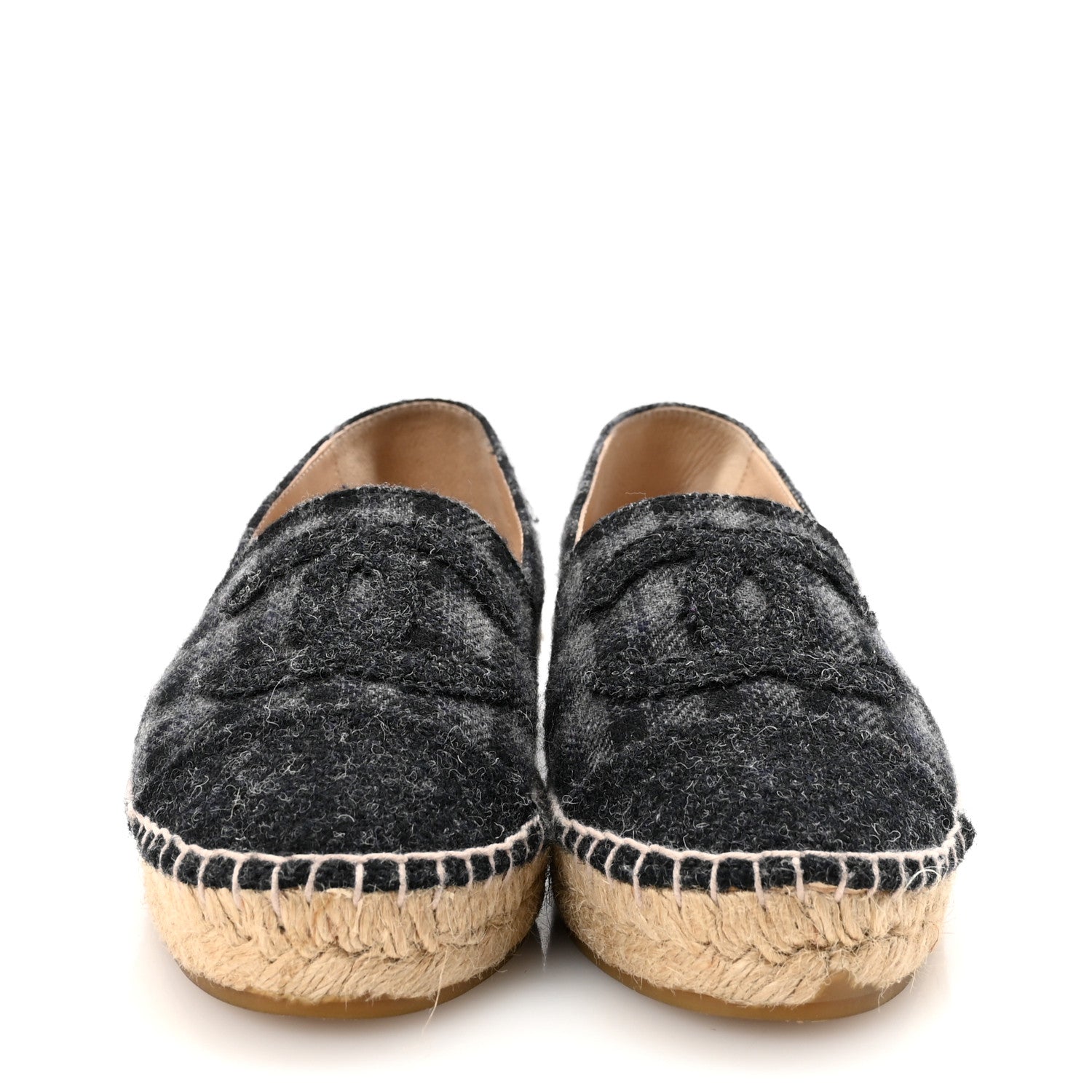 Flannel CC Espadrilles 36 Dark Grey Black