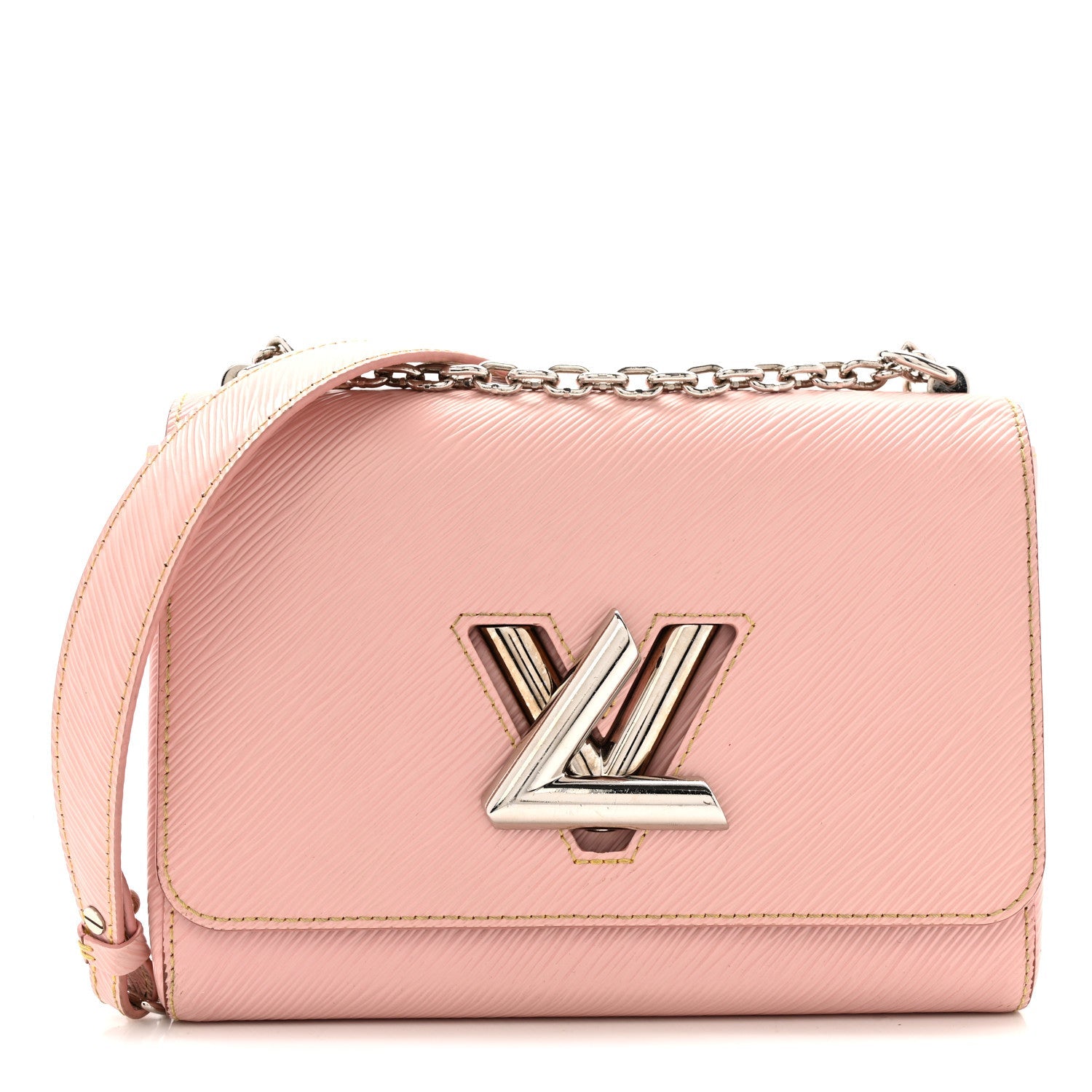 Louis Vuitton Epi Twist Shoulder Bag MM Rose Ballerine