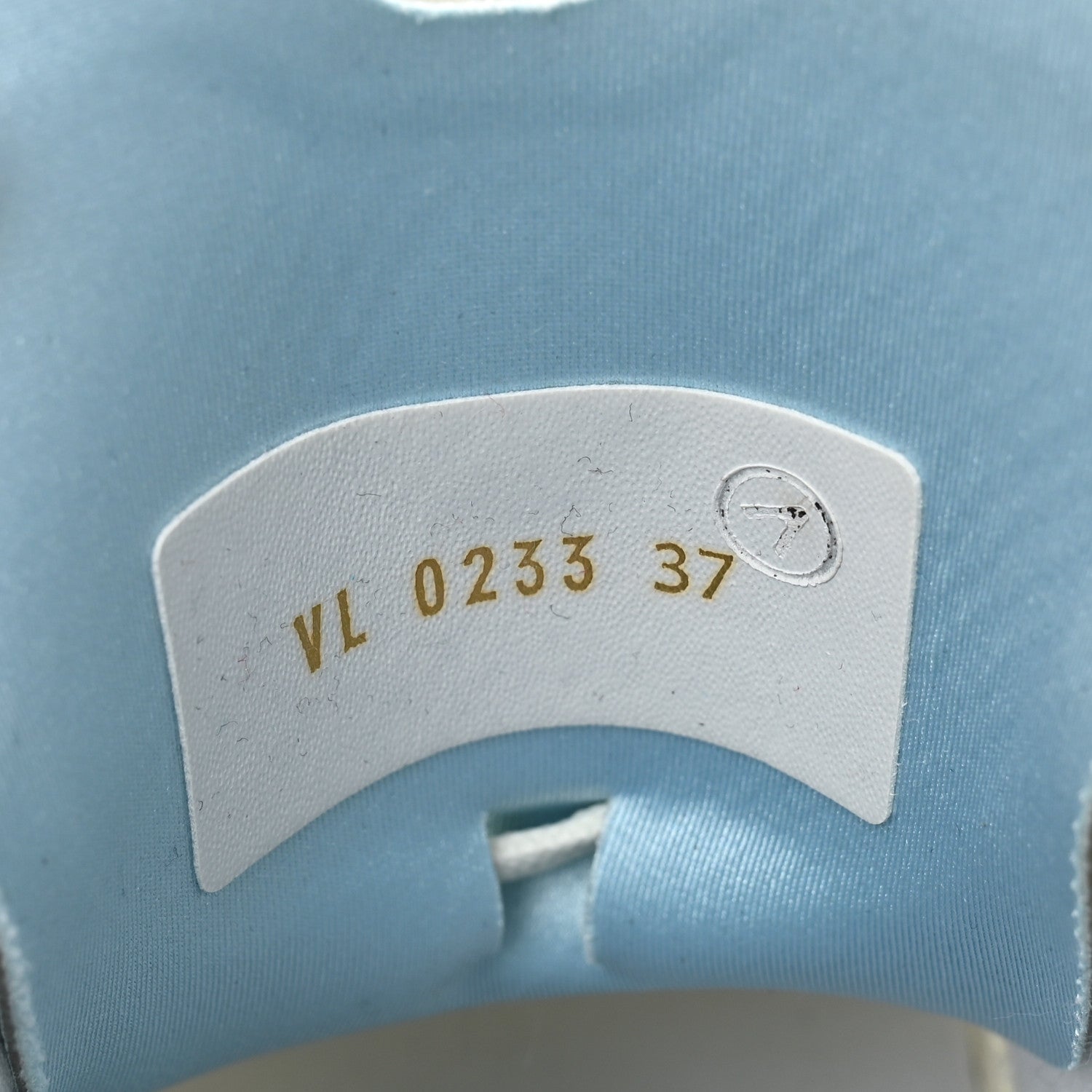 Louis Vuitton Patent Calfskin Technical Mesh Monogram Run 55 Sneakers 37 Bleu Clair