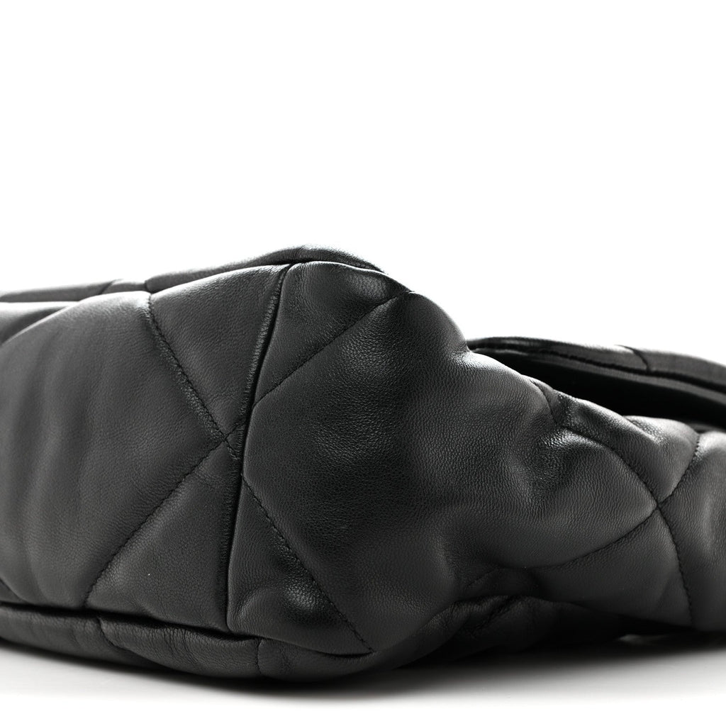 Chanel Lambskin Quilted Large Chanel 19 Flap Black