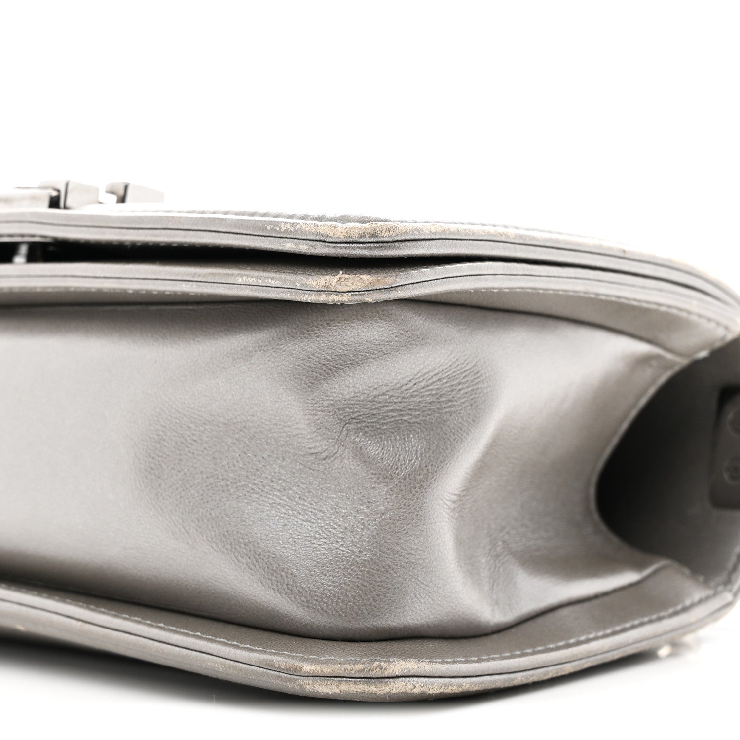 Chanel Galuchat Stingray Small Boy Flap Silver