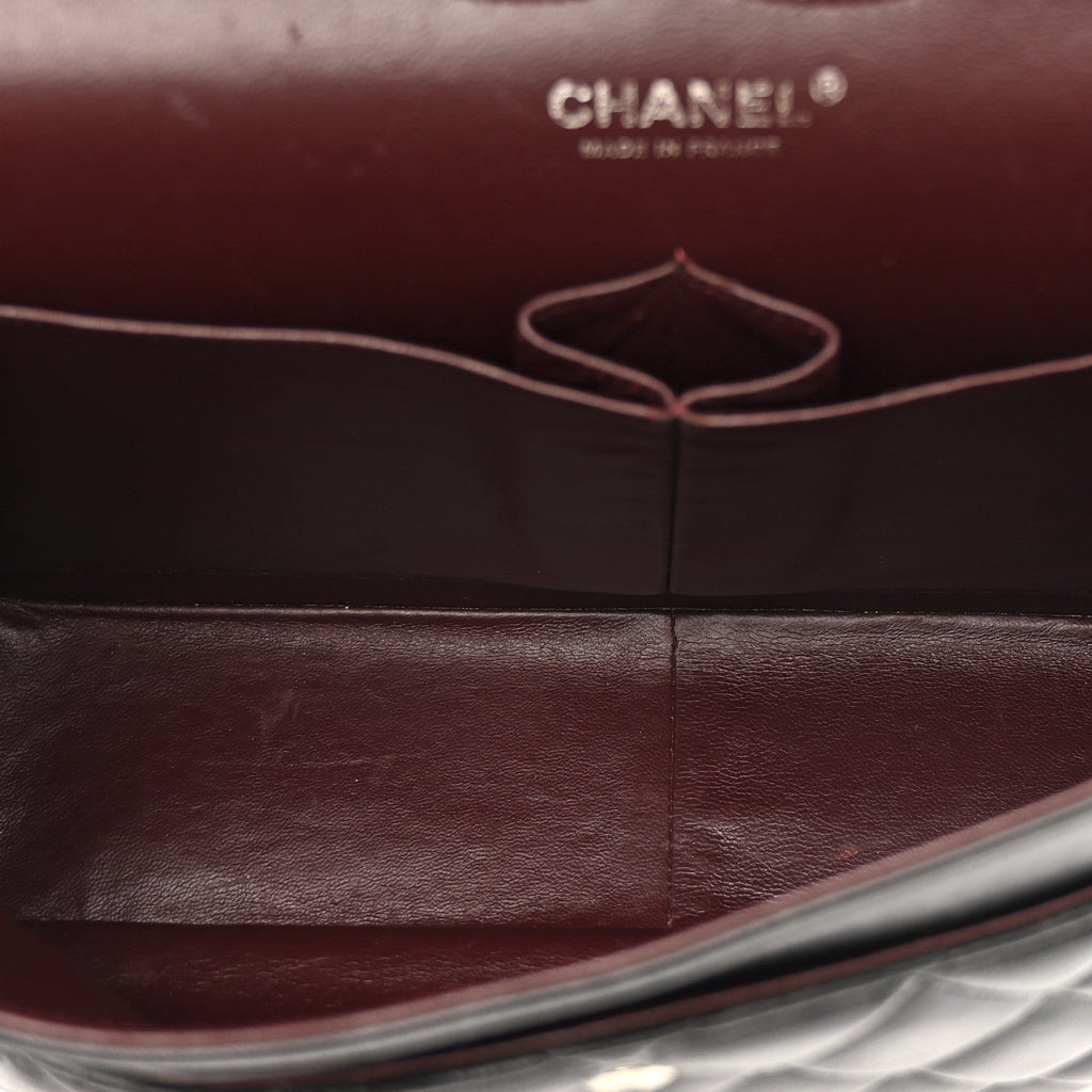 Chanel Lambskin Quilted Jumbo Double Flap Black