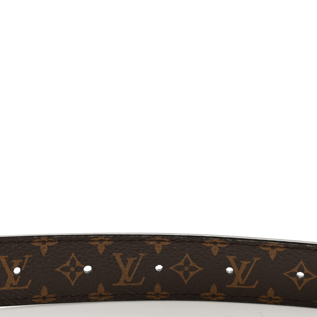 Louis Vuitton Calfskin Monogram 25mm LV Iconic Reversible Belt 85 34 Black