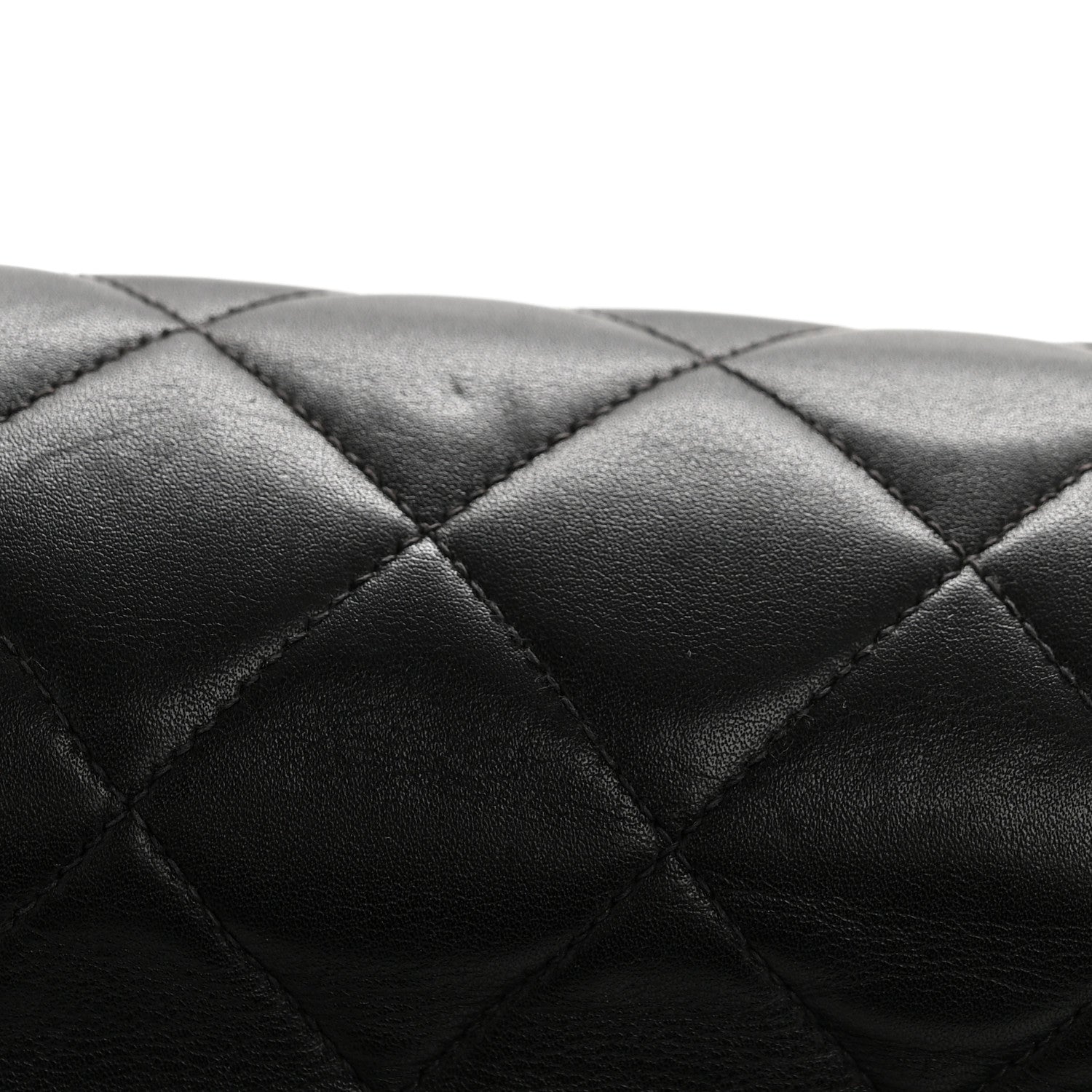 Chanel Lambskin Quilted XL Jumbo Single Flap Black