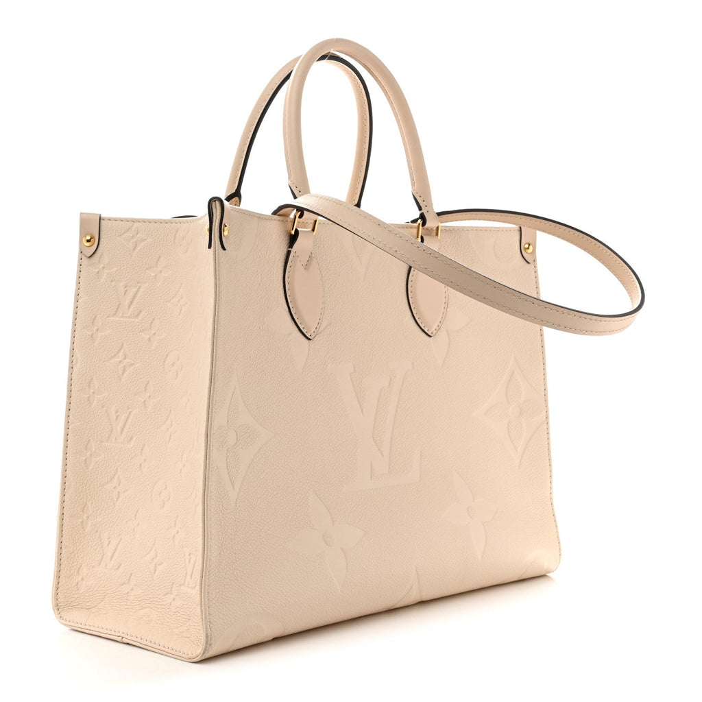Louis Vuitton Empreinte Monogram Giant Onthego MM Creme