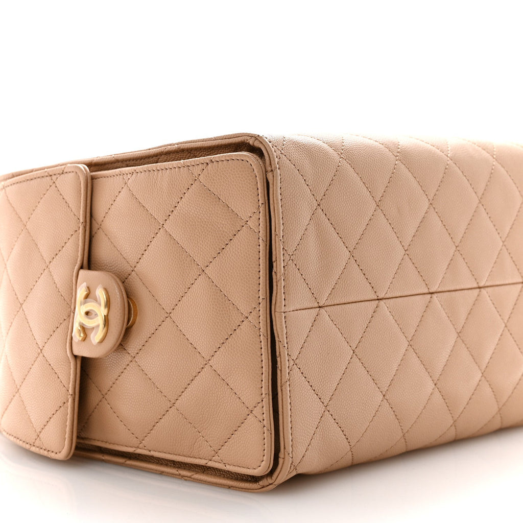 Chanel Caviar Quilted Medium Chanel 25 Handbag Beige