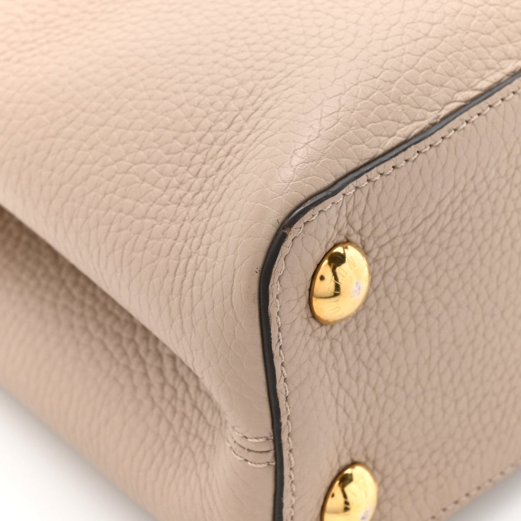 Louis Vuitton Taurillon Capucines BB Galet