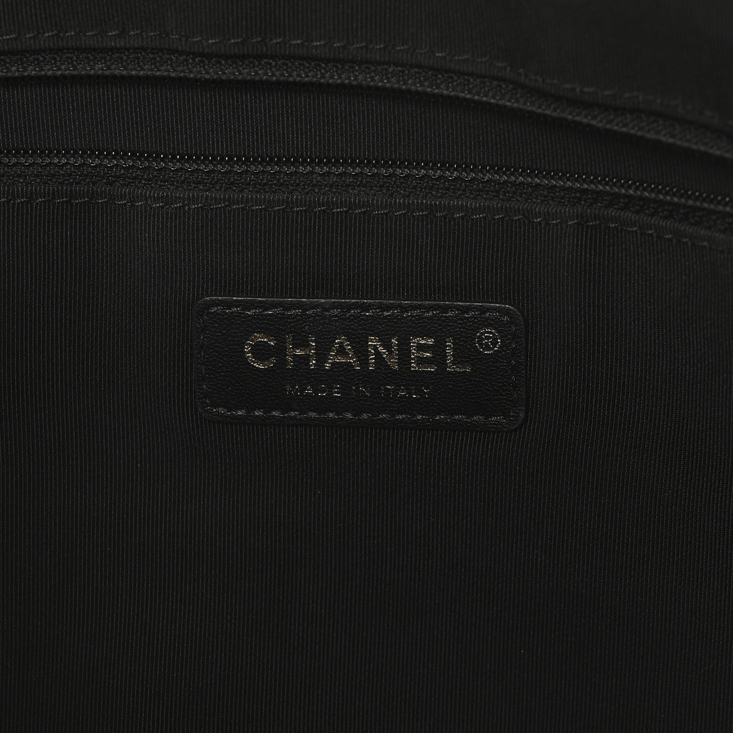 Chanel Caviar Quilted Grommet Embellished Piercing Chic Tote Bag Black