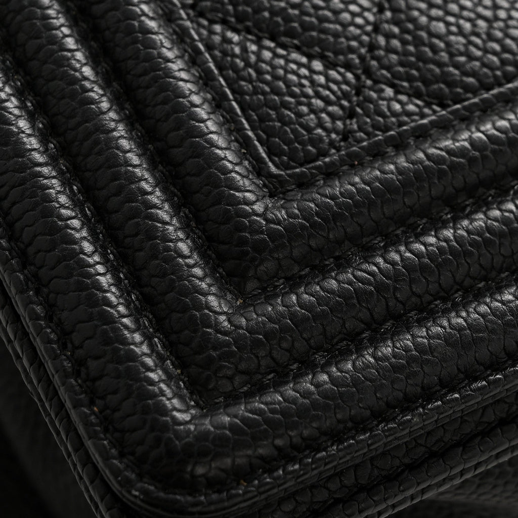 Chanel Caviar Quilted Medium Boy Flap Black