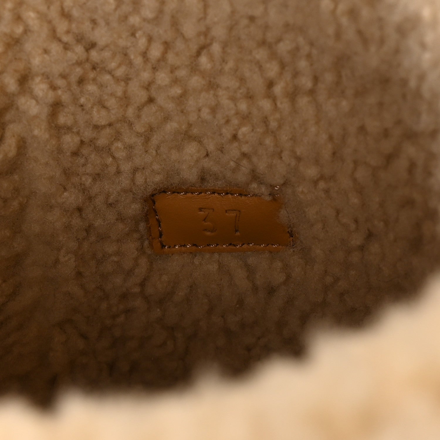 Gucci Covered Wool Monogram Textured Dollar Calfskin Shearling Horsebit Snow Boots 37 Underwood Blue Hazel Brown
