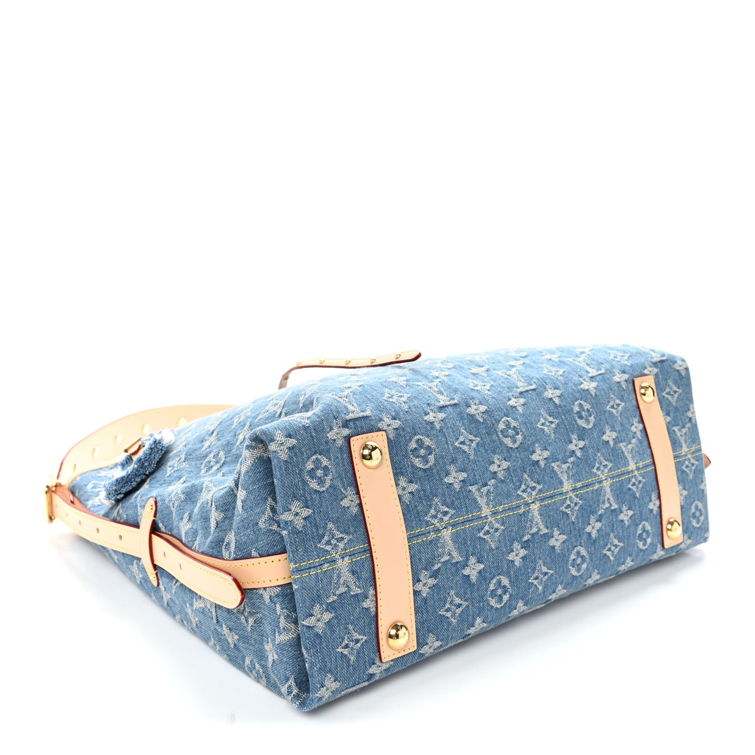 Louis Vuitton Monogram Denim CarryAll MM Blue
