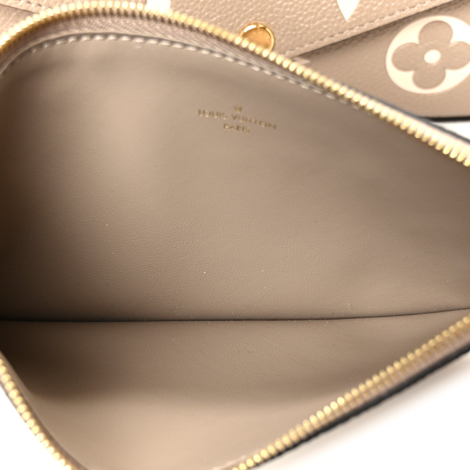 Louis Vuitton Empreinte Monogram Giant Felicie Pochette Tourterelle Creme