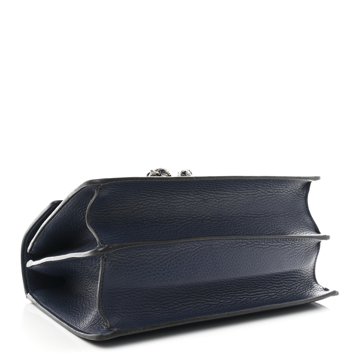 Gucci Dollar Calfskin Crystal Web Medium Dionysus Bamboo Top Handle Bag Blue Agata Montana Sapphire