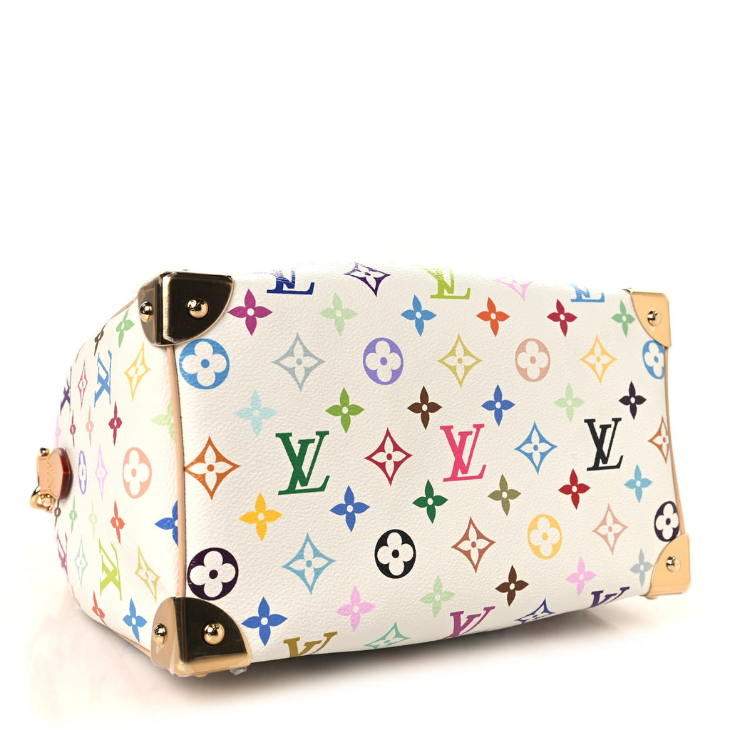 Louis Vuitton LV X TM Monogram Multicolor Speedy Bandouliere 25 White