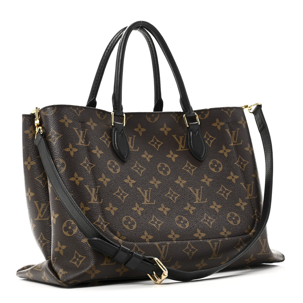 Louis Vuitton Monogram Flower Tote Black