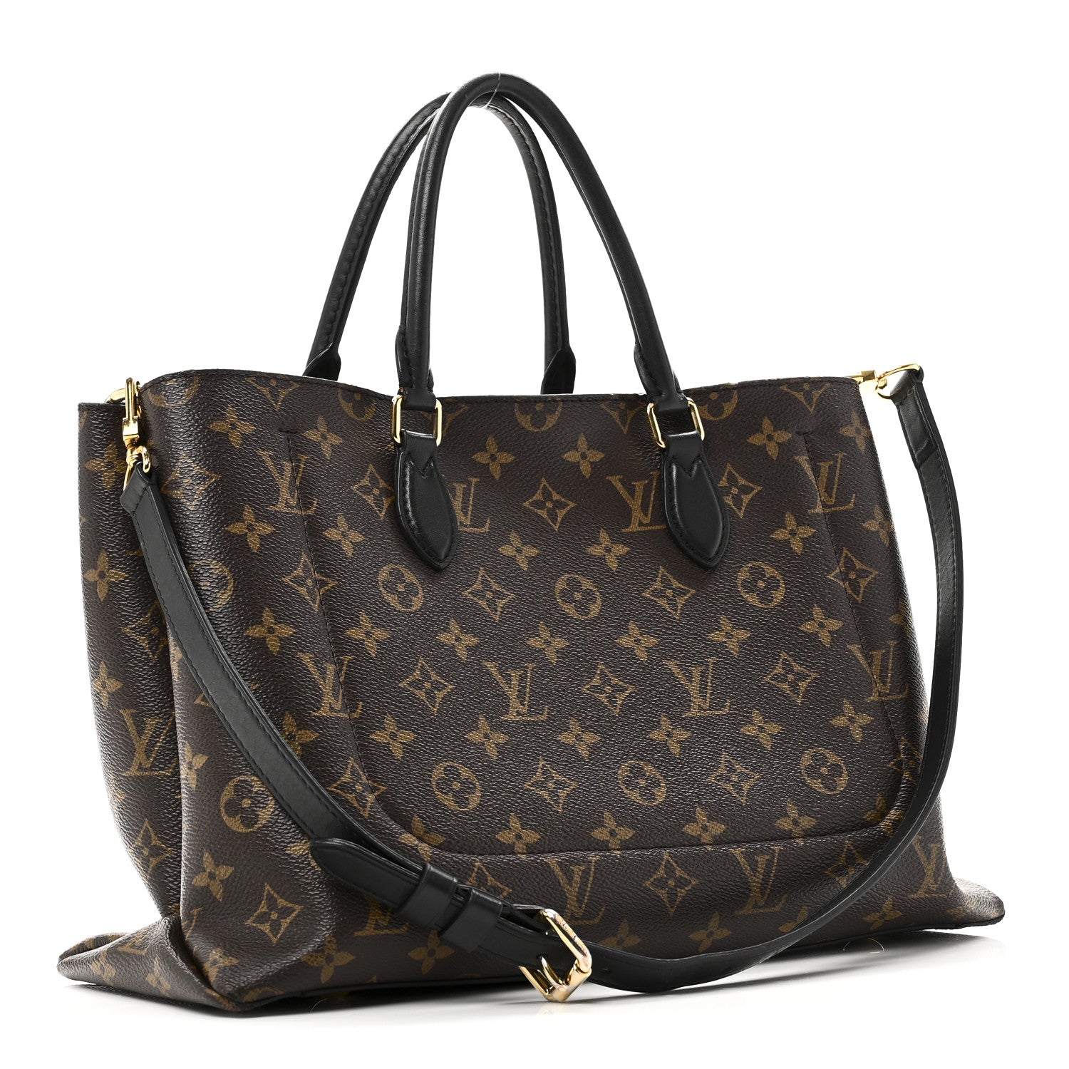 Louis Vuitton Monogram Flower Tote Black