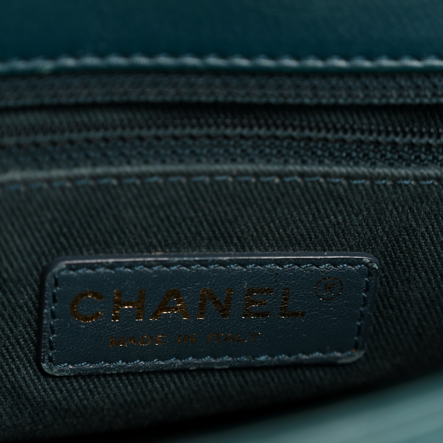 Chanel Lambskin Quilted Mini Rectangular Flap Dark Blue