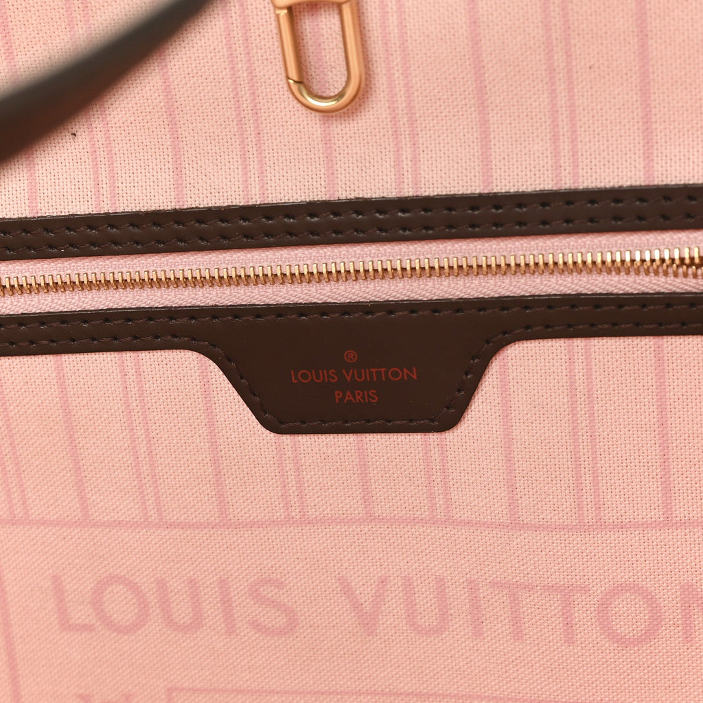 Louis Vuitton Damier Ebene Neo Neverfull MM Rose Ballerine