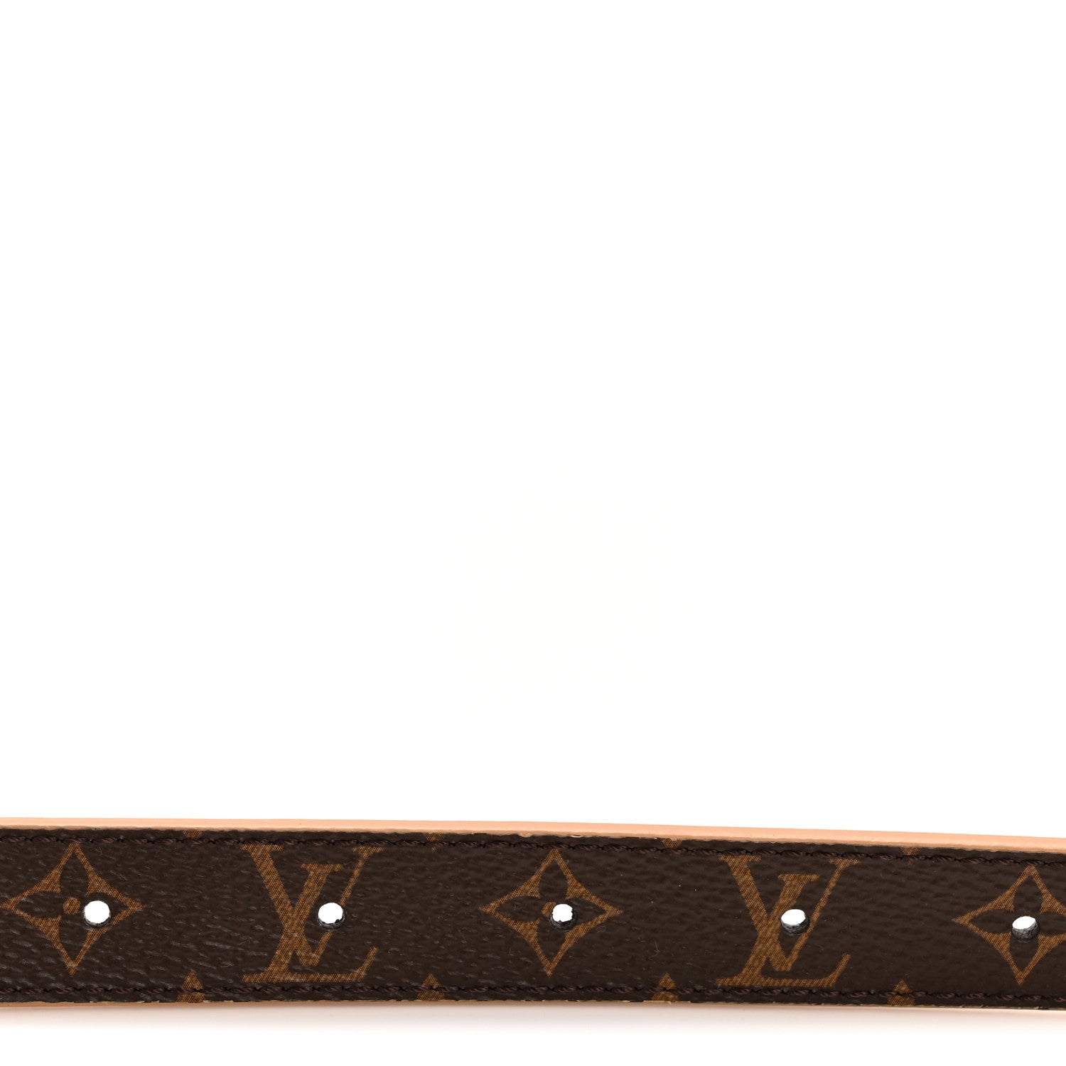 Louis Vuitton Calfskin Monogram 20mm LV Iconic Reversible Belt 85 34 Arizona Beige