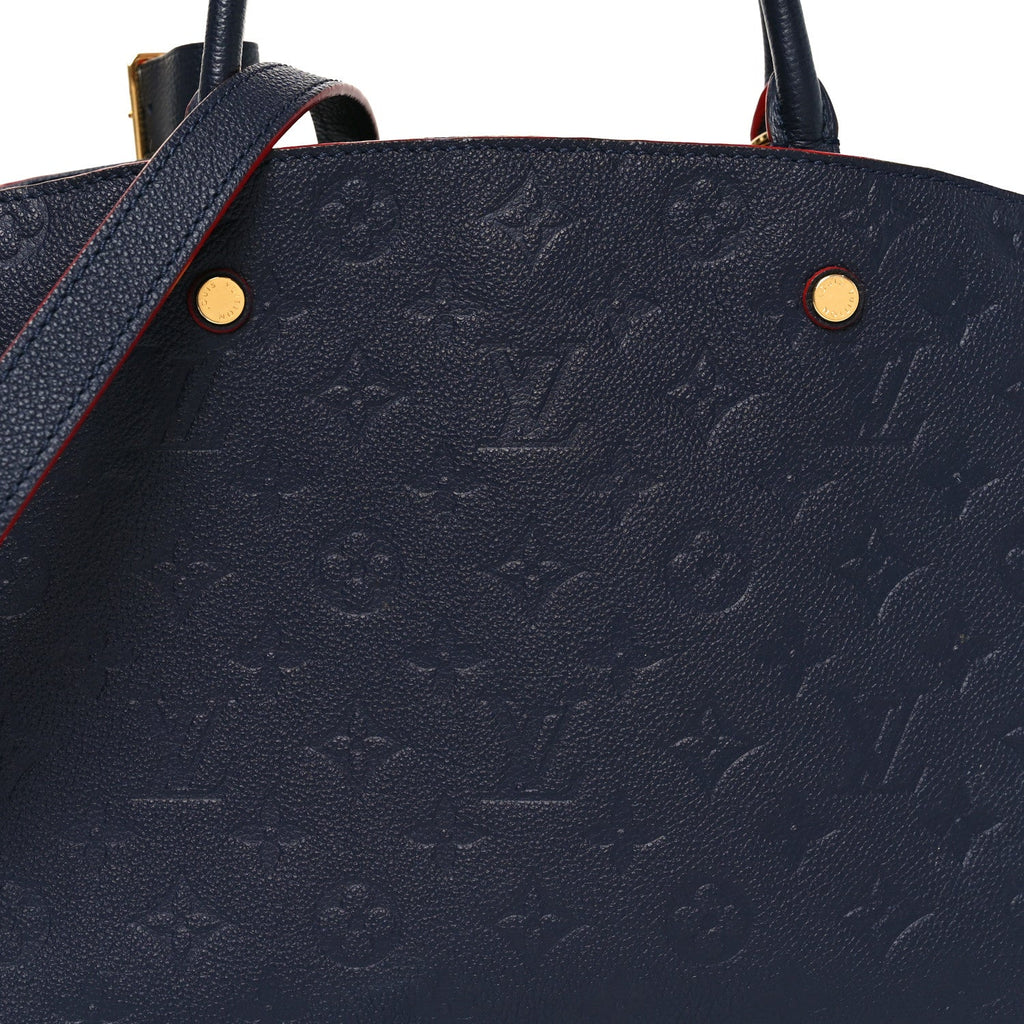 Louis Vuitton Empreinte Montaigne MM Marine Rouge