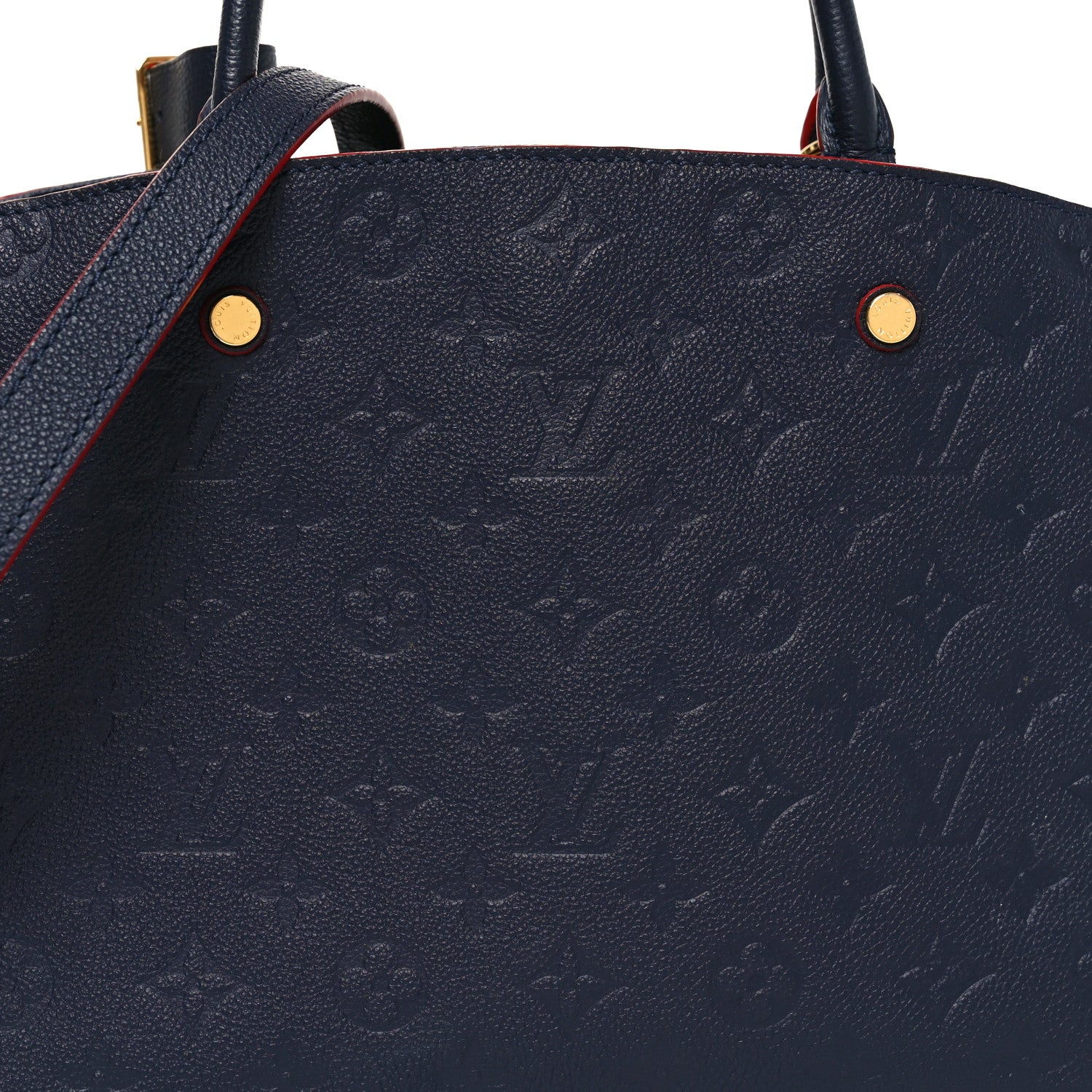 Louis Vuitton Empreinte Montaigne MM Marine Rouge