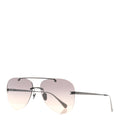 Chanel Titanium CC Pilot Aviator Sunglasses 4285-T Dark Grey