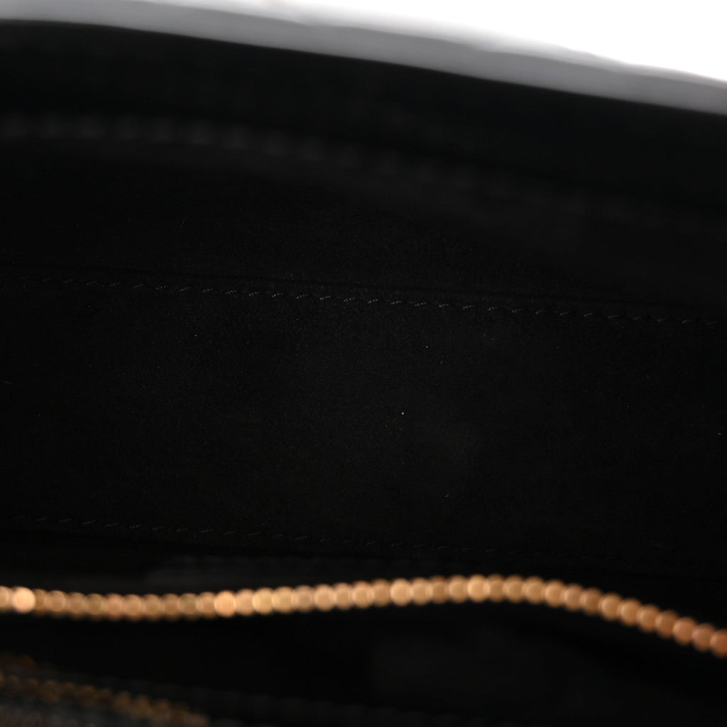 Christian Dior Patent Cannage Mini Lady Dior Black