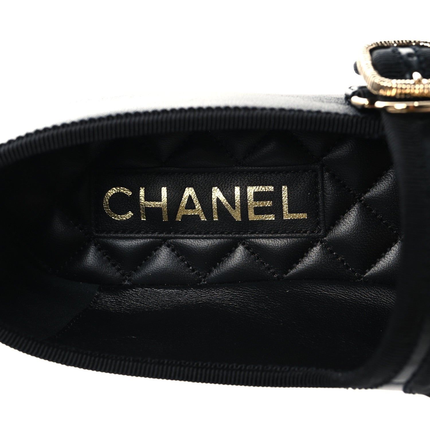 Lambskin Mary Jane Flats 37.5 Black