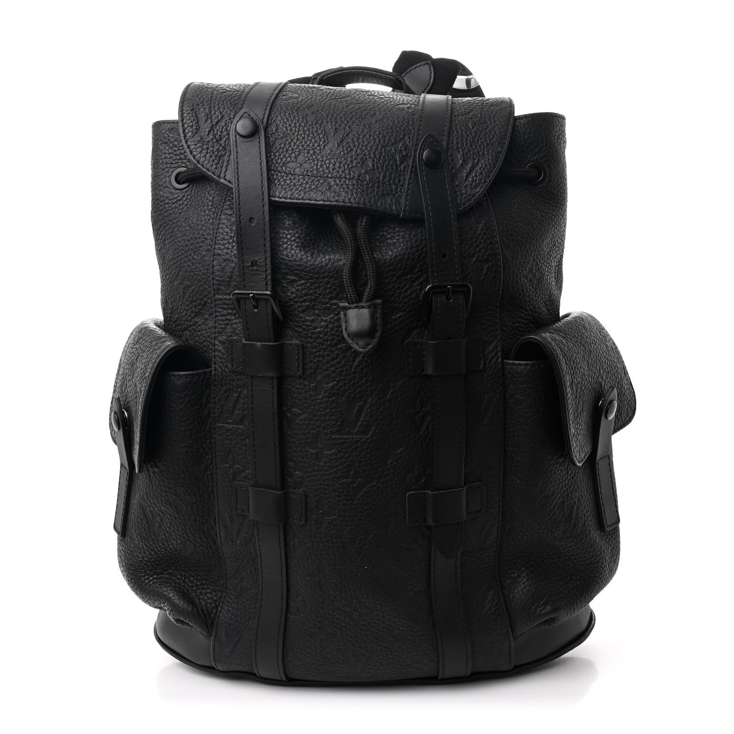 Louis Vuitton Taurillon Monogram Christopher PM Backpack Black