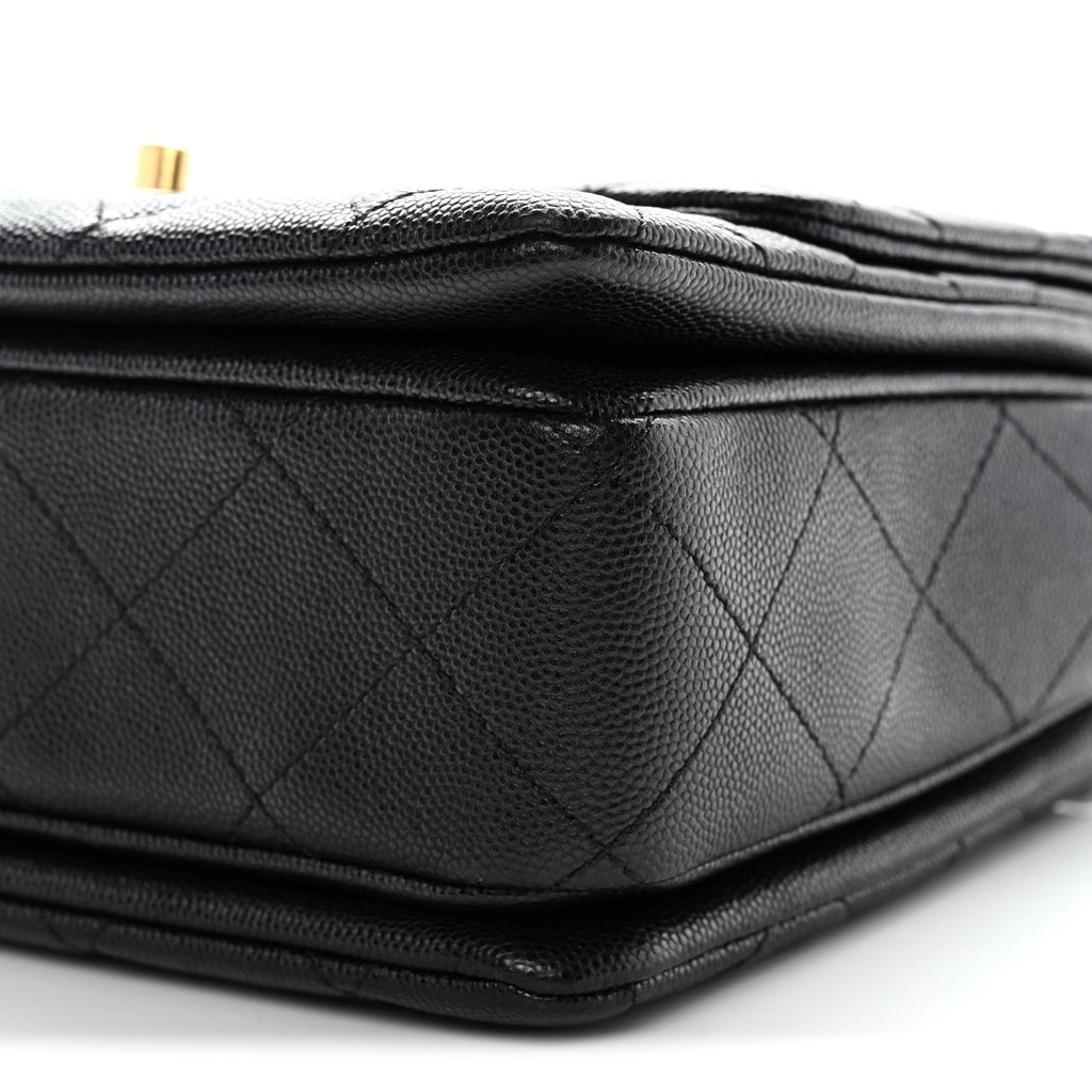 Chanel Caviar Quilted Coco First Flap Black