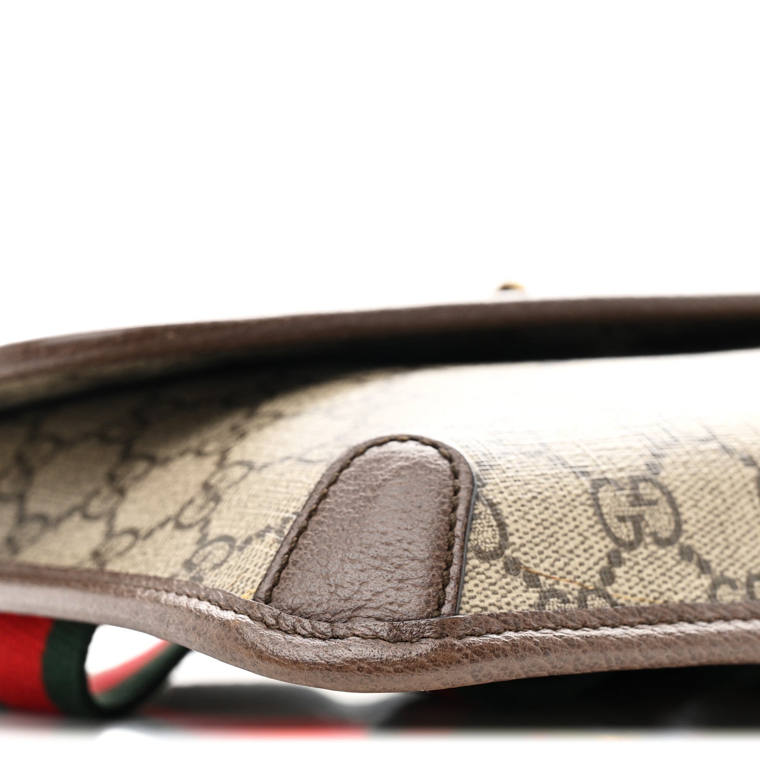 Gucci GG Supreme Monogram Neo Vintage Web Belt Bag Brown