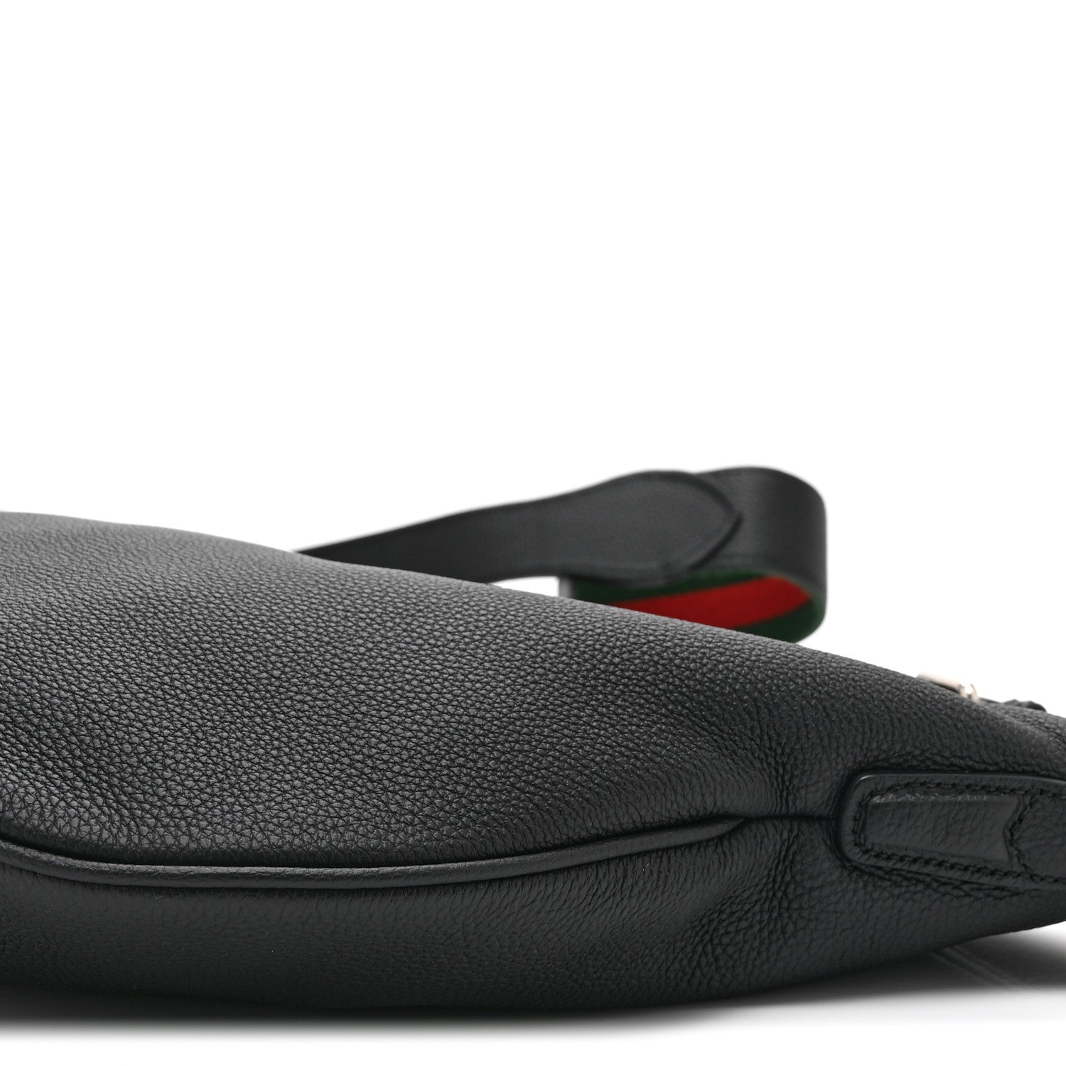 Gucci Calfskin Emblem Shoulder Bag Black