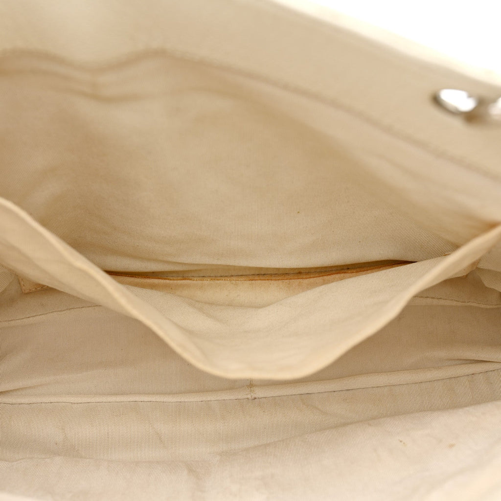 Chanel Caviar Quilted Grand Shopping Tote GST White