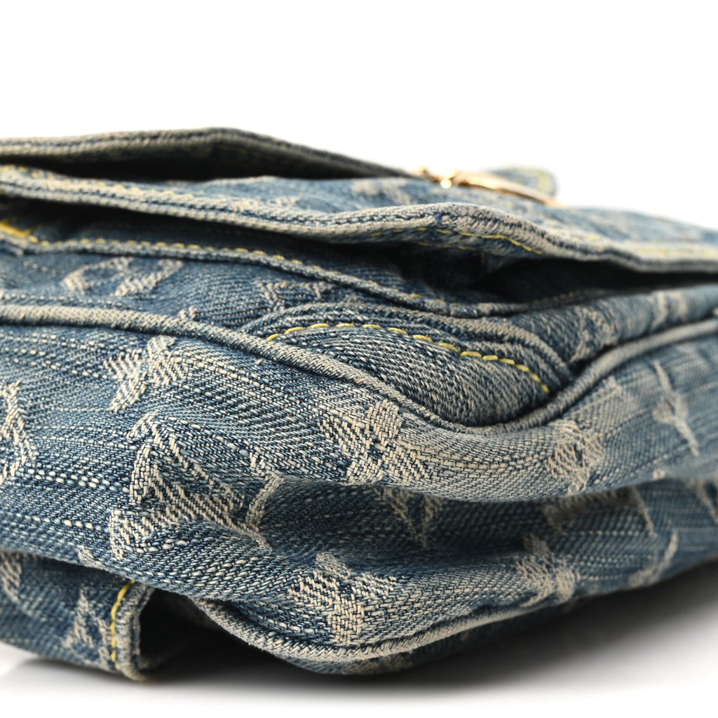 Louis Vuitton Monogram Denim Bum Bag Blue