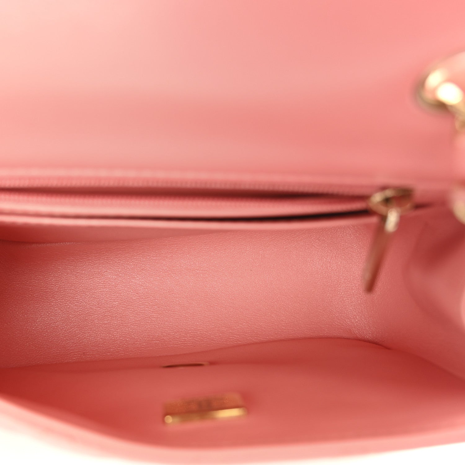 Chanel Lambskin Quilted Mini Square Flap Pink